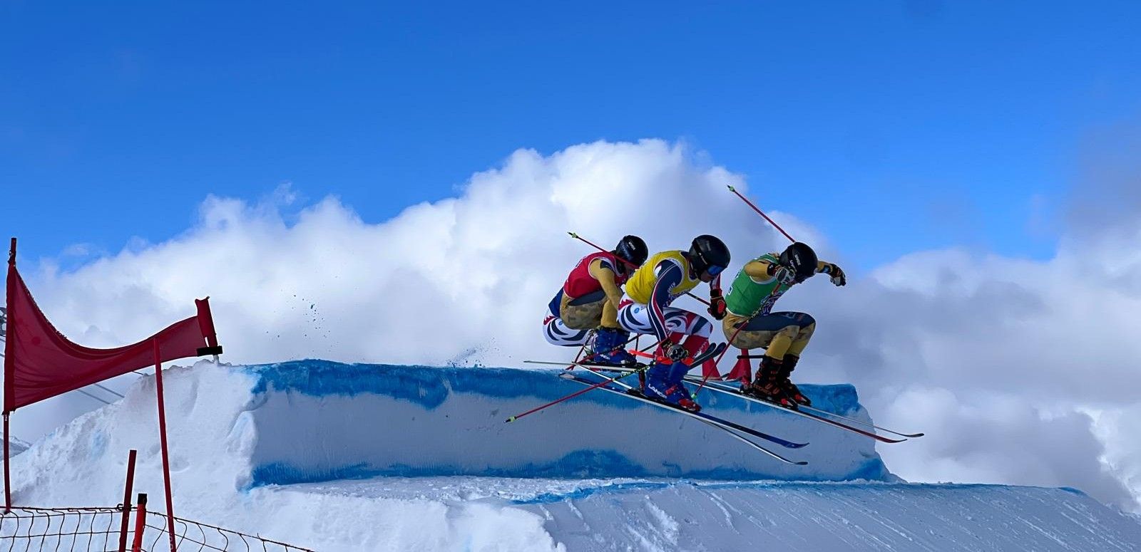 Les athlètes du skicross de la Palette