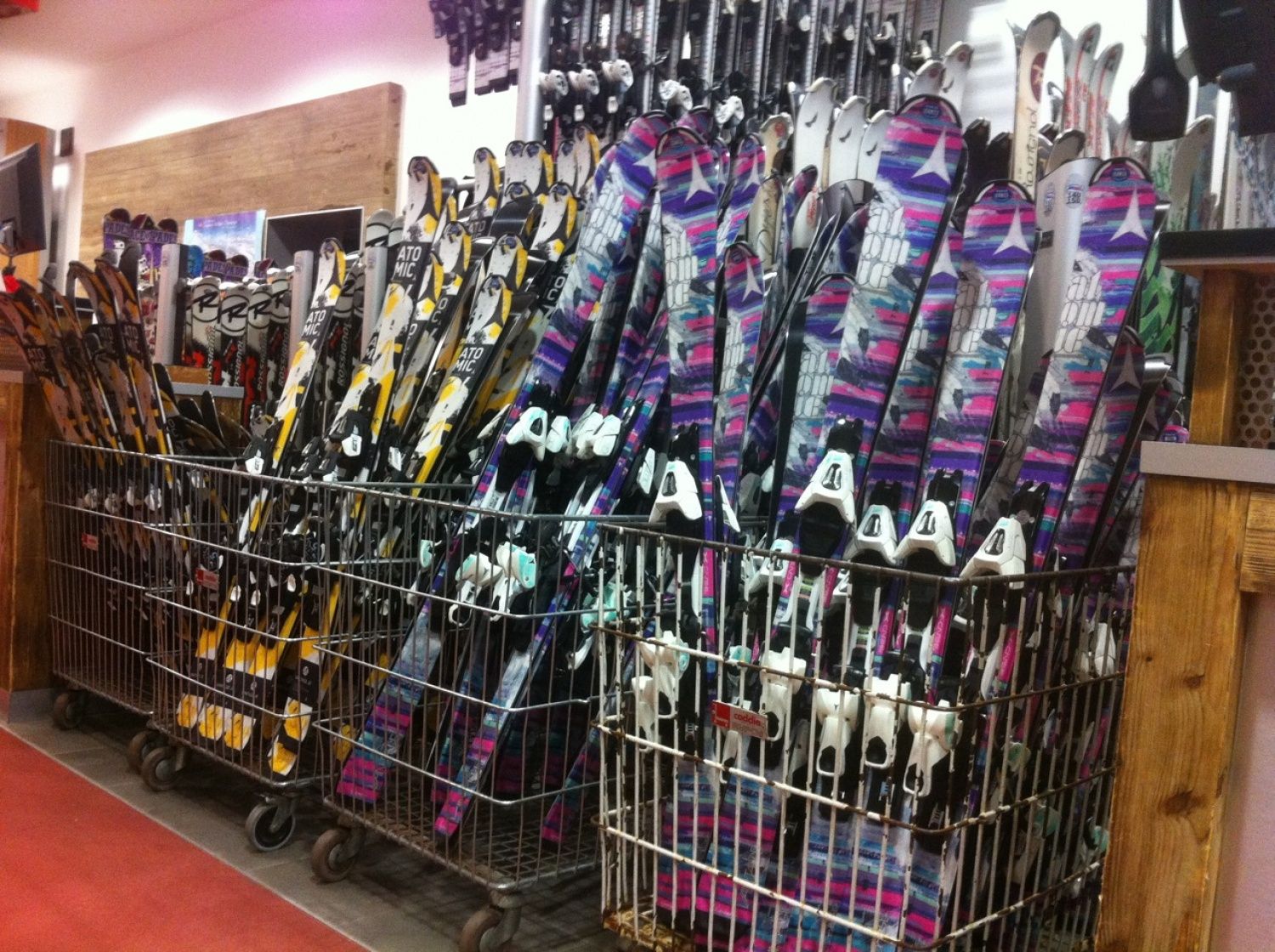 Skis en stock